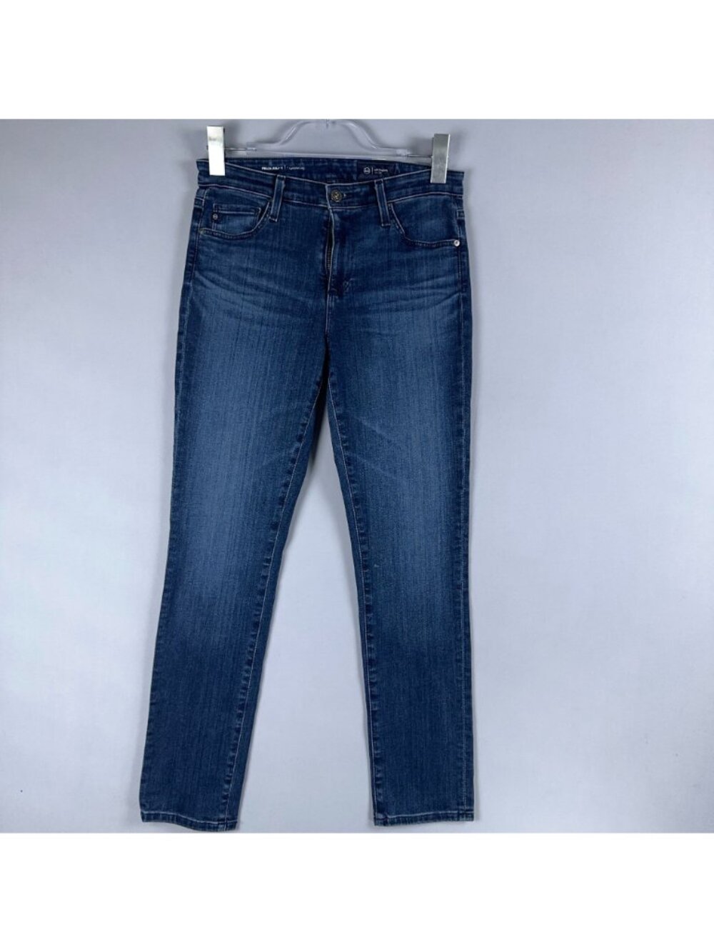 AG Adriano Goldschmied Prima Ankle Cigarette Jeans Size 27 Blue Dark Wash - Picture 2 of 13